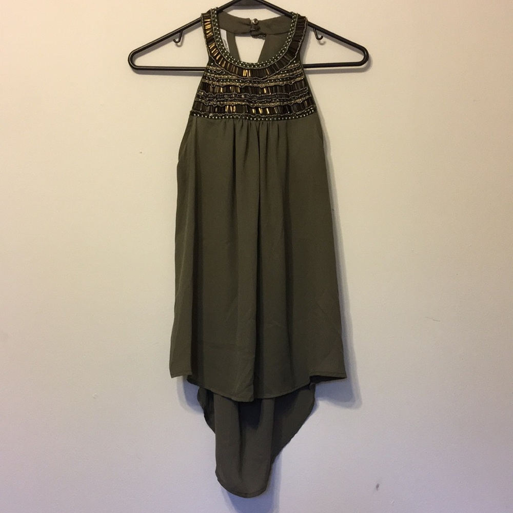 Studio Y Embellished Tank Top Small